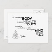 引用文：仏：健康な体 ポストカード (正面/裏面)