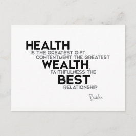 引用文：仏：健康：素晴らし贈物 ポストカード