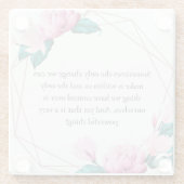 引用文「変感動的更」セラミックタイル ガラスコースター (裏面)