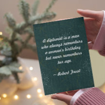 引用文 – 外交官は常に覚えている男である