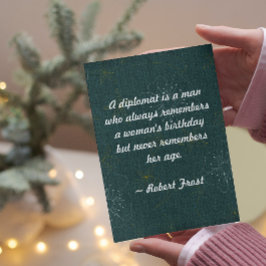 引用文 – 外交官は常に覚えている男である カード