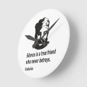 引用文（孔子） ラウンド壁時計 (傾斜)