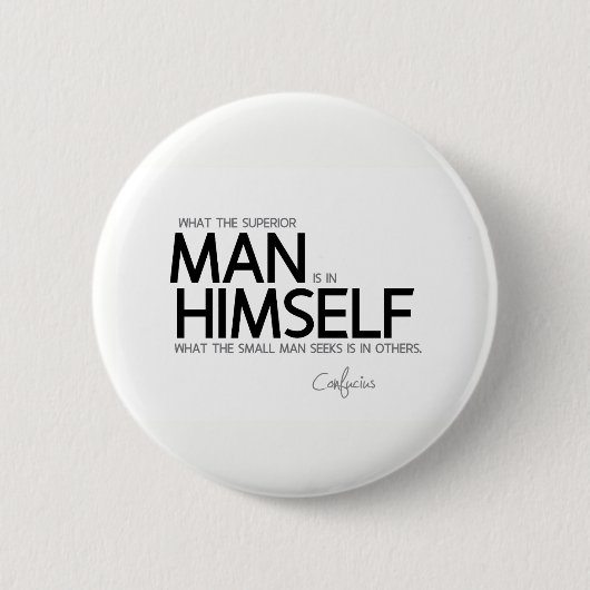 引用文: 孔子: 優秀な人のシーク 缶バッジ (正面)