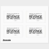 引用文：孔子：復讐の旅 長方形シール (シート)