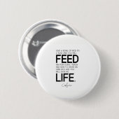 引用文: 孔子: 米のボールは、米を育てます 缶バッジ (正面&裏面)