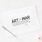 引用文:孫子:戦争、生と死の芸術 長方形シール (封筒)