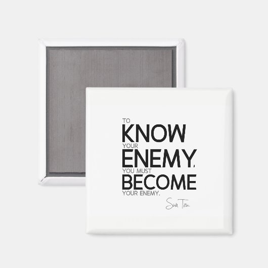 引用文:孫子:敵を知れ マグネット (正面/裏面)
