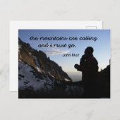 引用文：山々が呼んでいる ポストカード (正面/裏面)