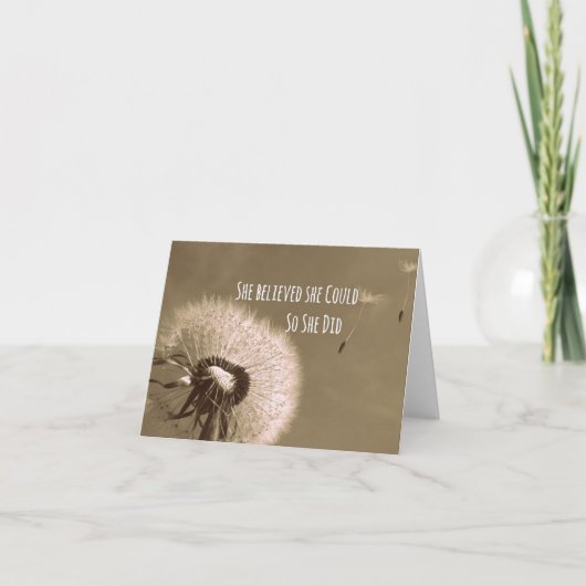 引用文: 彼女は彼女をできました信じました従って彼女はしました カード (正面)