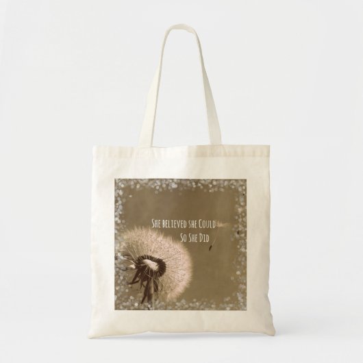 引用文：彼女信じはそうすることができた トートバッグ (正面)