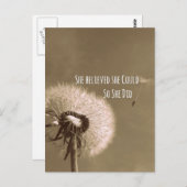 引用文：彼女信じはそうすることができた ポストカード (正面/裏面)