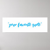 引用文、文字のカスタマイズ ポスター (正面)