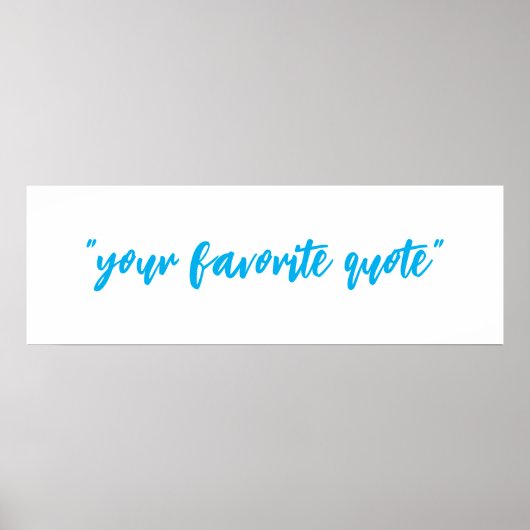 引用文、文字のカスタマイズ ポスター (正面)