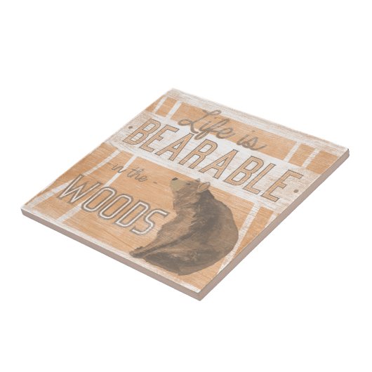 引用文 |森の中で人生は耐えられる タイル (側面)