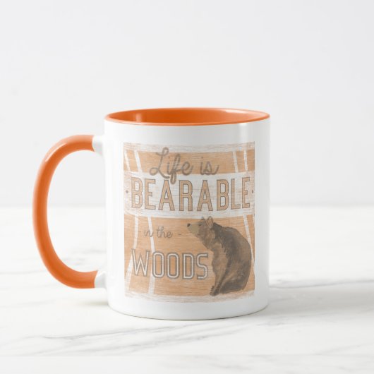 引用文 |森の中で人生は耐えられる マグカップ (左)