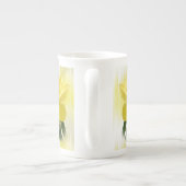 引用文: 「水仙を見ると…」 花の写真 ボーンチャイナマグカップ (裏面)