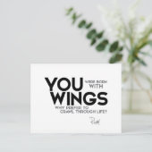 引用文:瑠美生まれ:翼あり ポストカード (スタンド正面)