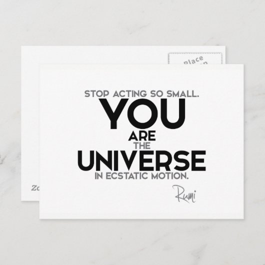 引用文：瑠美：あなたは宇宙だ ポストカード (正面/裏面)