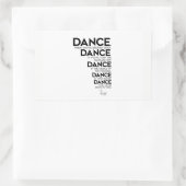 引用文：瑠美：ダンス、ダンス、ダンス 長方形シール (バッグ)