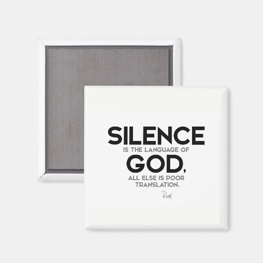 引用文:瑠美:沈黙:神の言葉 マグネット (正面/裏面)