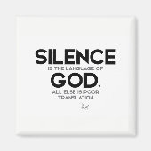 引用文:瑠美:沈黙:神の言葉 マグネット (正面)