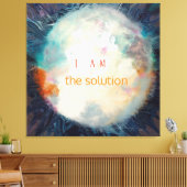 引用文、私はソリューション、美しい球体アクリル キャンバスプリント (インサイチュ (リビング))