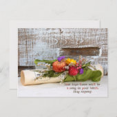 引用文(音楽と花) シーズンポストカード (正面/裏面)