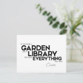 引用文: Cicero：庭園と図書館 ポストカード (スタンド正面)