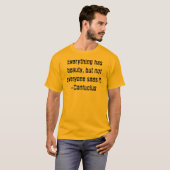引用文-Dudeコレクション：Ev'thing – 孔子Tシャツ Tシャツ (正面フル)