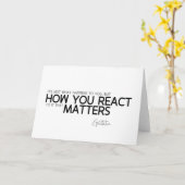 引用文: Epictetus: いかに反応するか カード (黄色い花)