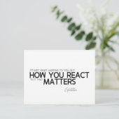 引用文: Eptetus:どのように反応するか ポストカード (スタンド正面)