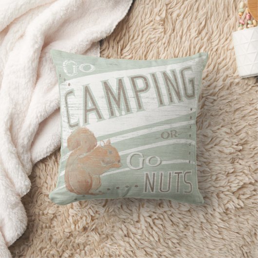 引用文 | Go CampingまたはGo Nuts クッション (ブランケット)