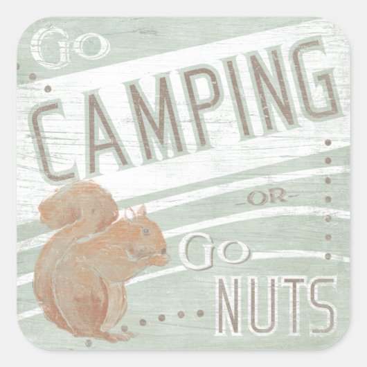 引用文 | Go CampingまたはGo Nuts スクエアシール (正面)