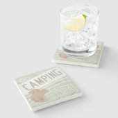 引用文 | Go CampingまたはGo Nuts ストーンコースター (横)