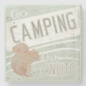 引用文 | Go CampingまたはGo Nuts ストーンコースター (正面)