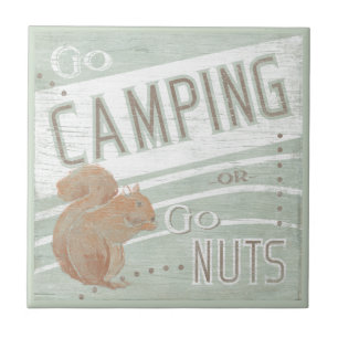 引用文   Go CampingまたはGo Nuts タイル
