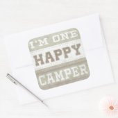 引用文 | I'm One Happy Camper スクエアシール (封筒)