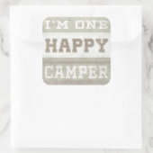 引用文 | I'm One Happy Camper スクエアシール (バッグ)