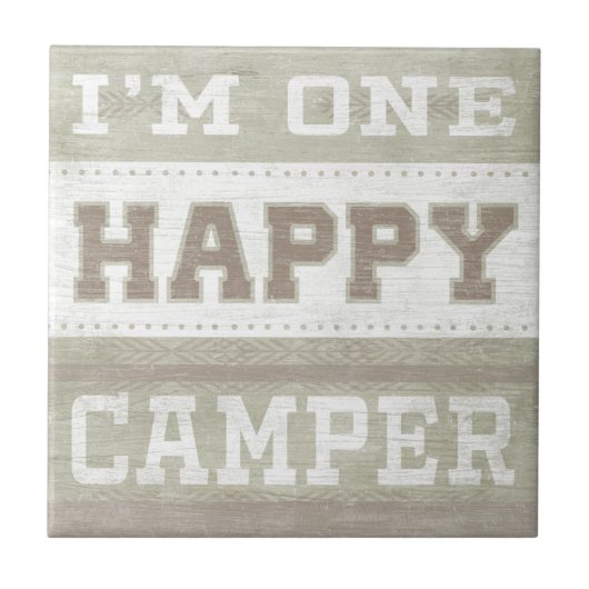 引用文 | I'm One Happy Camper タイル (正面)
