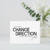 引用文: Lao Tzu：方向の変更 ポストカード (スタンド正面)