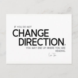 引用文: Lao Tzu：方向の変更 ポストカード