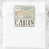 引用文 | Owl Be The Cabin スクエアシール (バッグ)