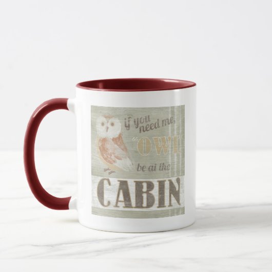 引用文 | Owl Be The Cabin マグカップ (左)