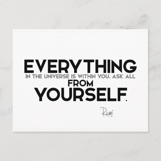 引用文: Rumi: あなたの中では ポストカード (正面)