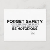 引用文:Rumi:忘れ安全、悪名高い ポストカード (正面)