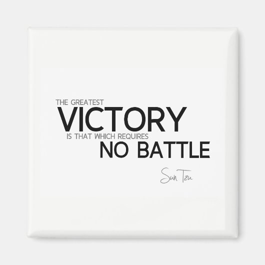 引用文: Sun Tzu:素晴らし勝利 マグネット (正面)