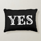 引用文-YES番号(白黒) アクセントクッション (正面)