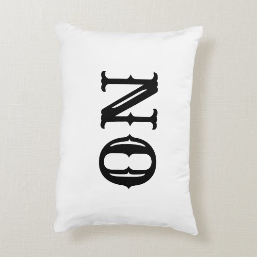 引用文-YES番号(白黒) アクセントクッション (裏面(縦))
