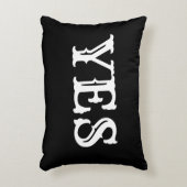 引用文-YES番号(白黒) アクセントクッション (正面(垂直))