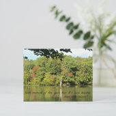 引用文about seasons by R.W. Emerson ポストカード (スタンド正面)